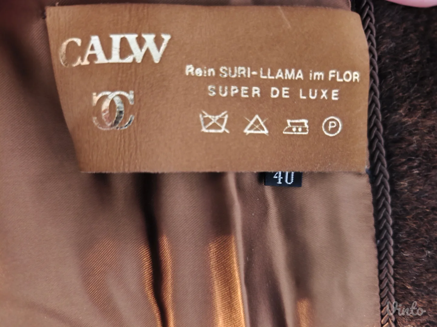 Vintage bunda od prirodnog krzna lame