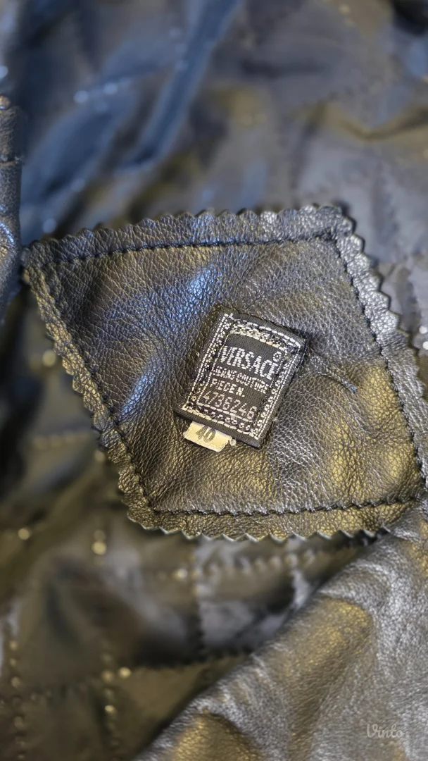 Versace vintage kožna jakna