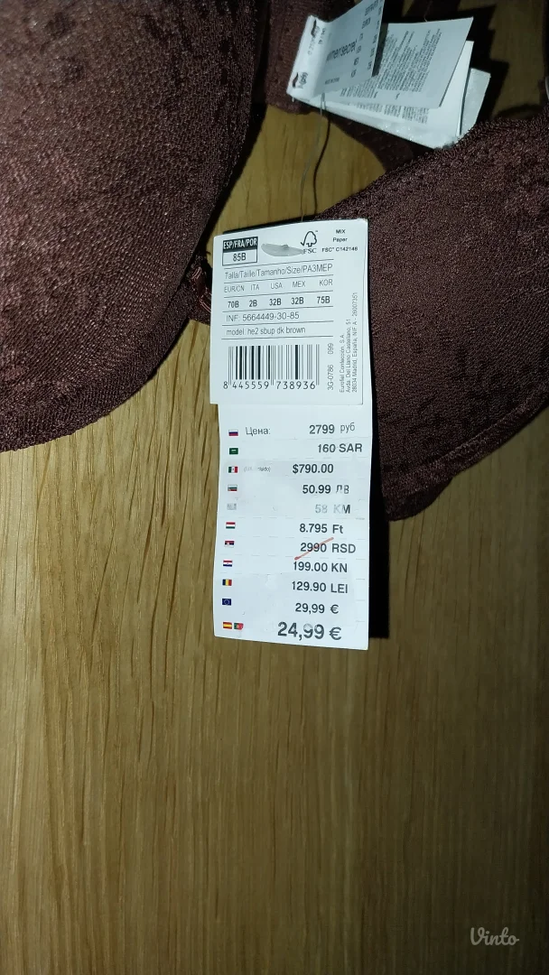 Novi Women'Secret WS - 85B ženski push-up brushalter/grudnjak