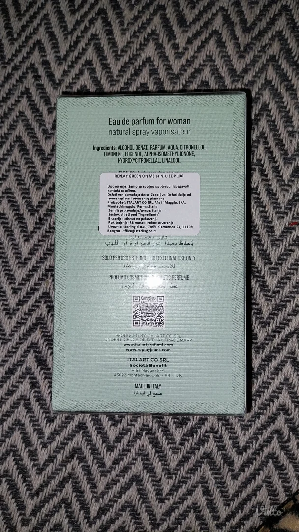 Replay - novi ženski parfem, Replay Green on me, 100ml