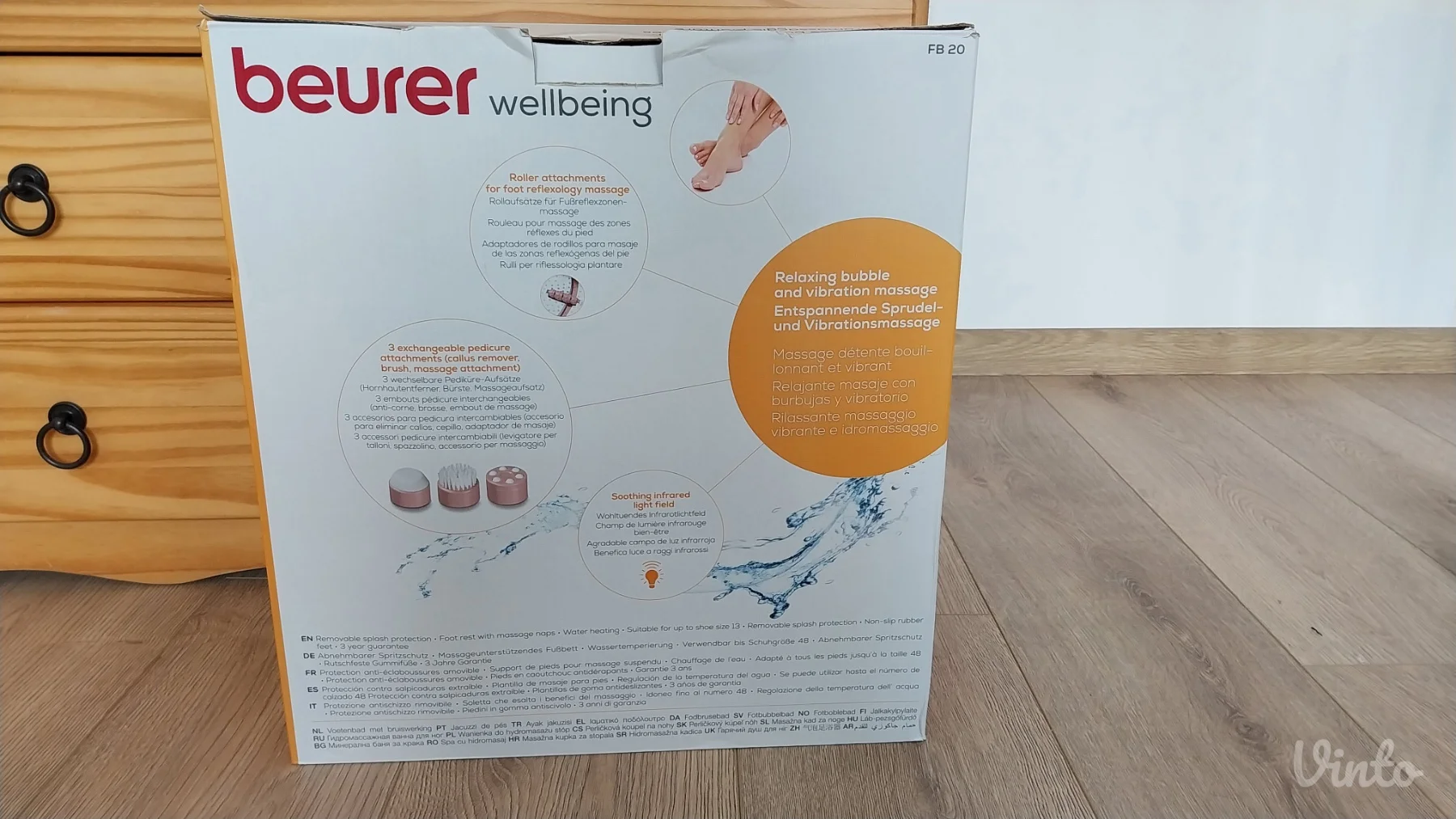 Beurer FB20 – Hidromasažni Masažer za Stopala, Kaо Nov