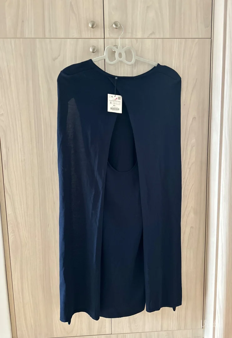 Nova Zara elegantna teget haljina