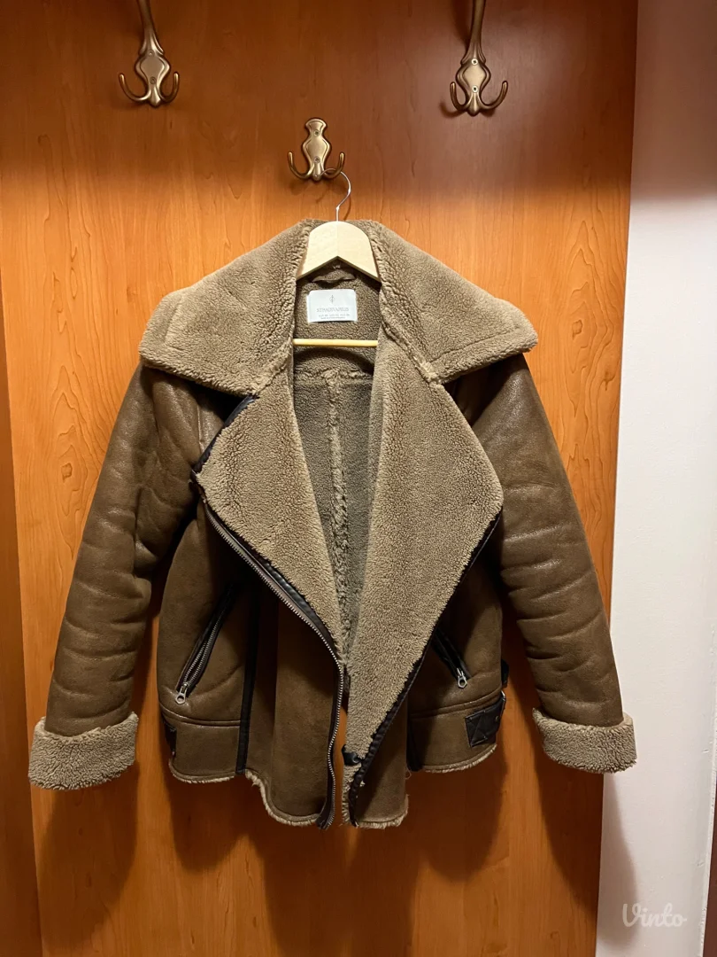 Ženska braon zimska jakna