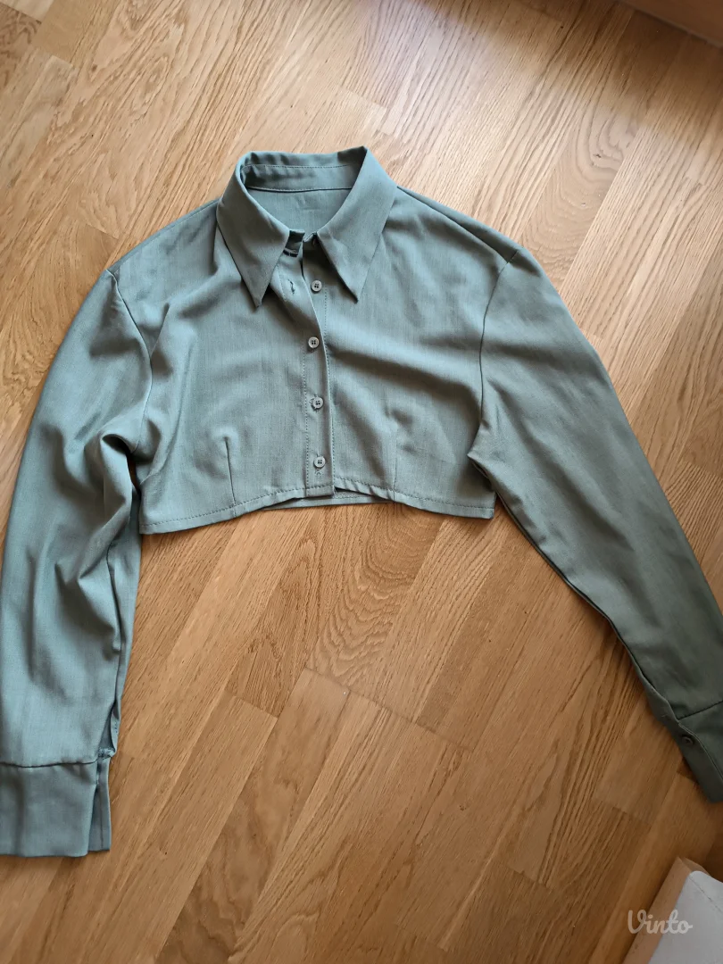 Crop maslinasta košulja S