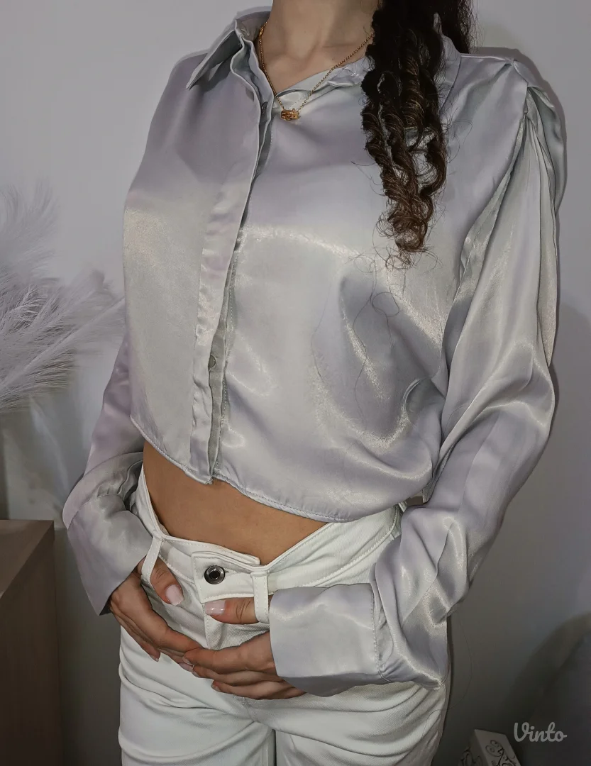 ZARA crop košulja S