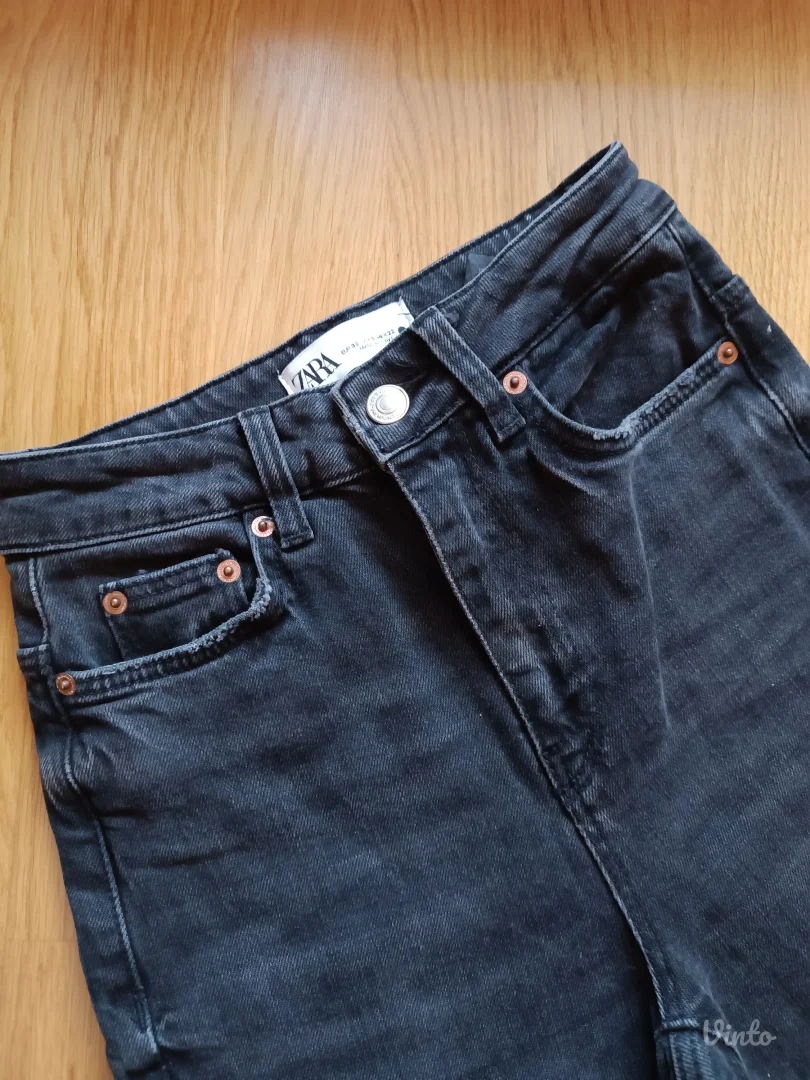 ZARA crop farmerice XS