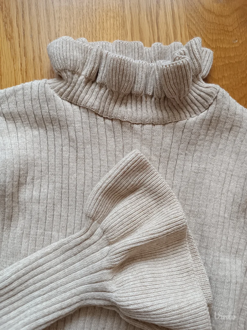 Vunena bež haljina S/manji M