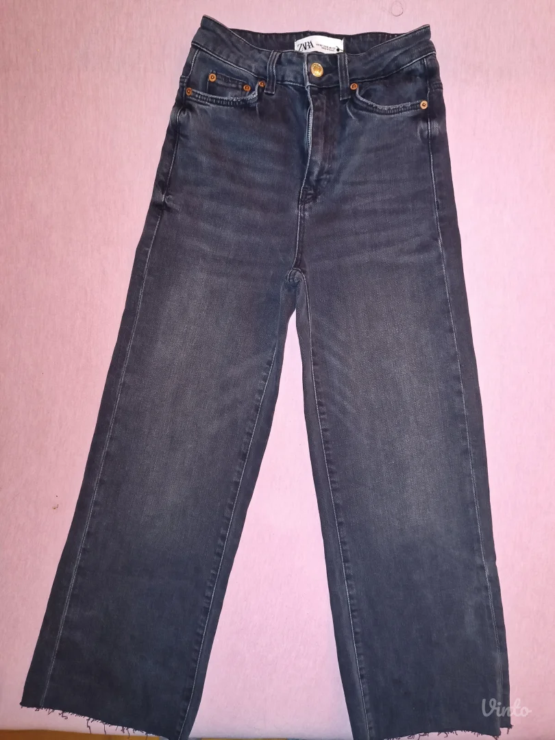 ZARA crop farmerice XS