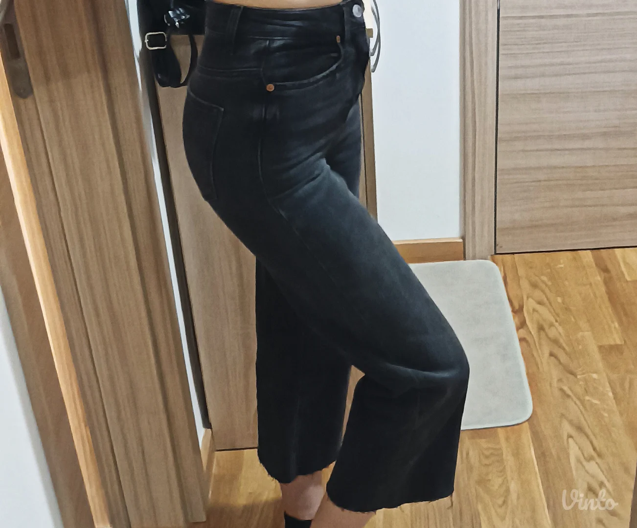 ZARA crop farmerice XS