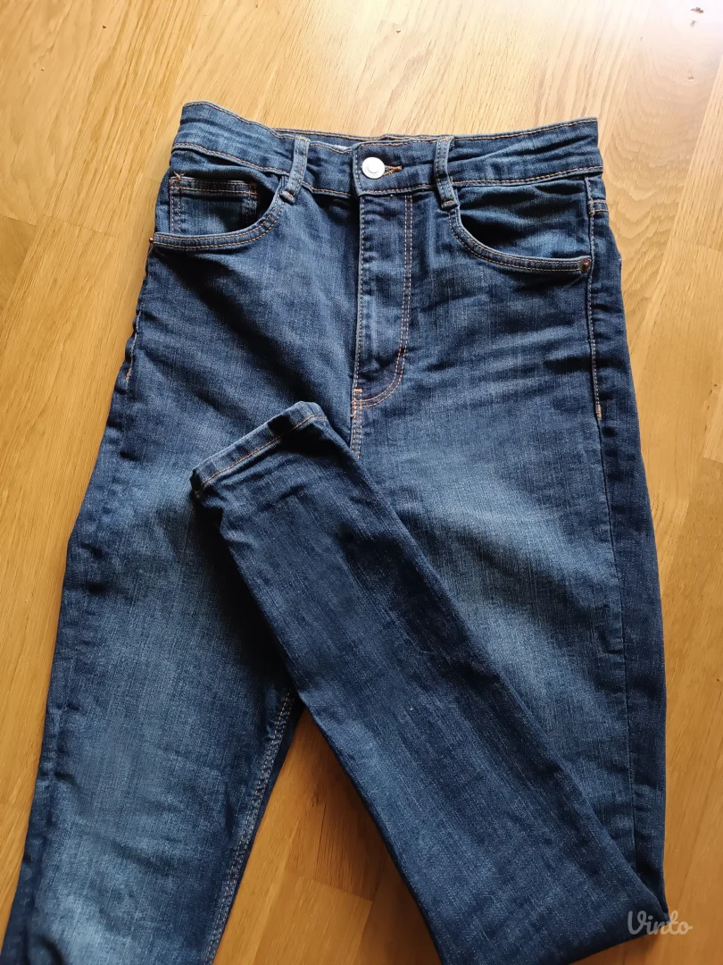 Zara skinny farmerice 36-visok struk