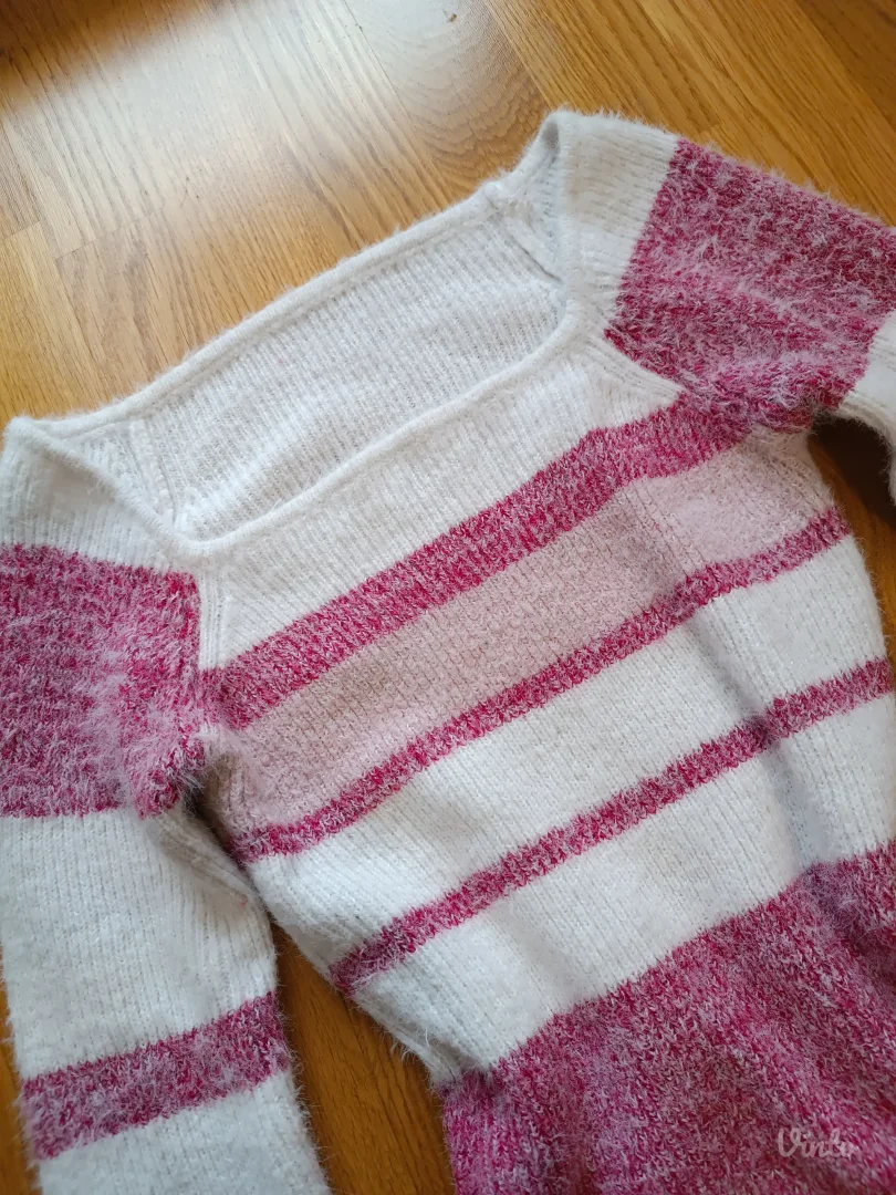 Shein prugasta zimska haljina