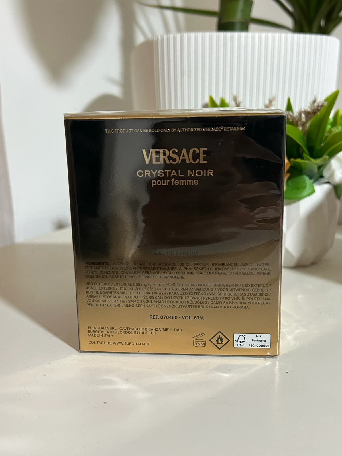 VERSACE crystal noir parfem 90ml EDP