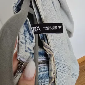 Zara teksas crop top