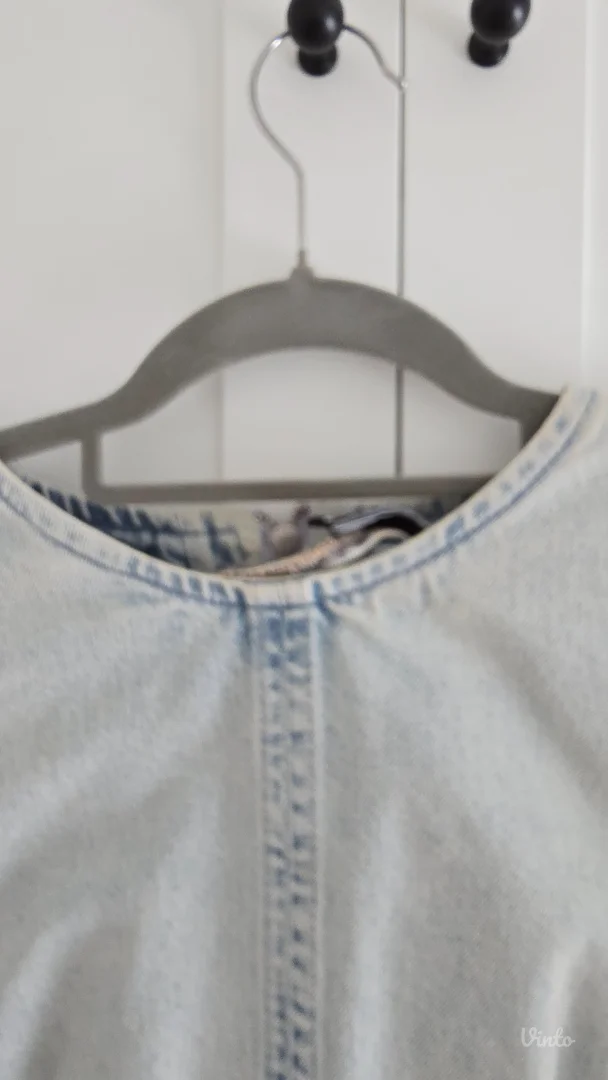 Zara teksas crop top