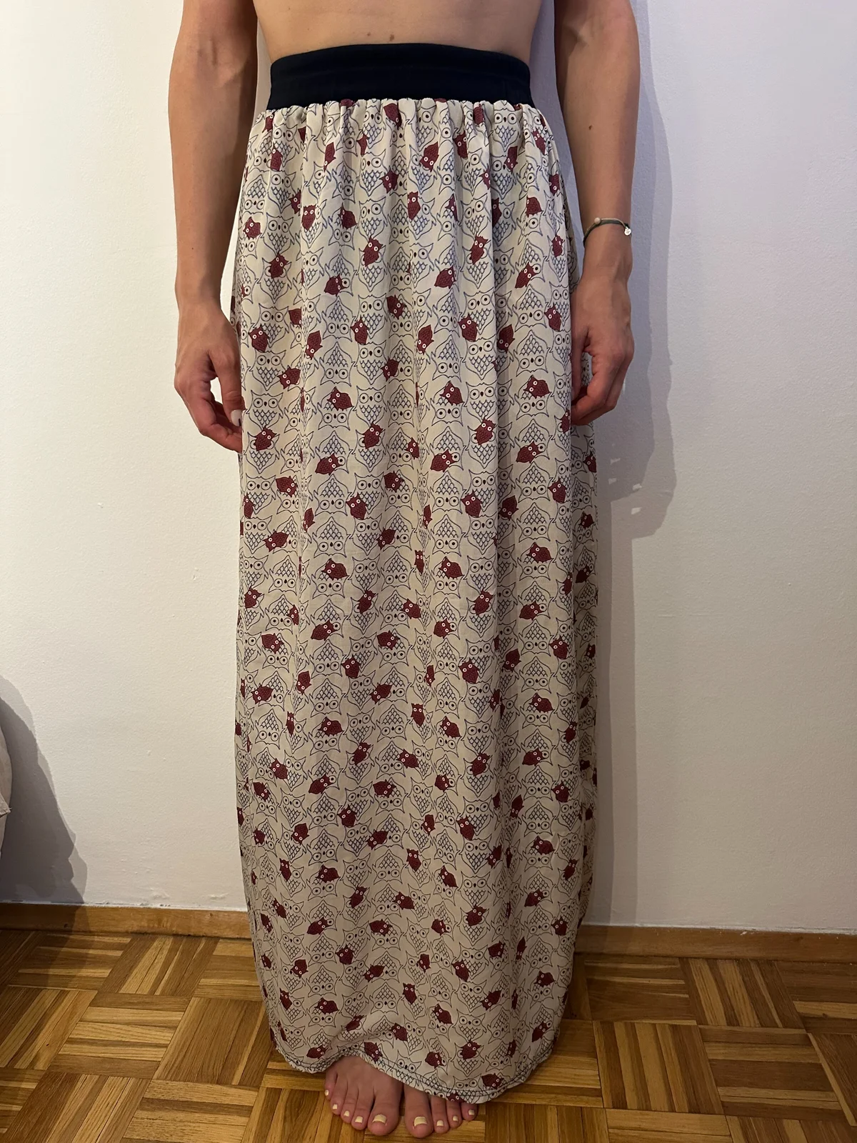 Šarena suknja (na sove) | Do poda | 100cm