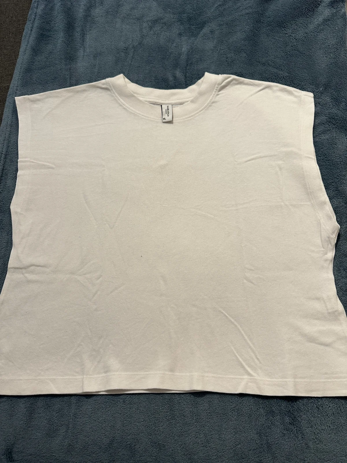Bela majica bez rukava | XL
