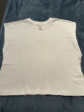 Bela majica bez rukava | XL
