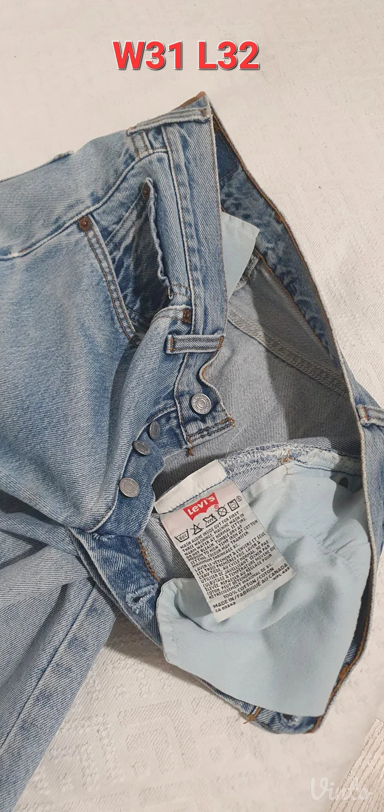 Levis 501 vintage w31/32 ,(38br.) Farmerice