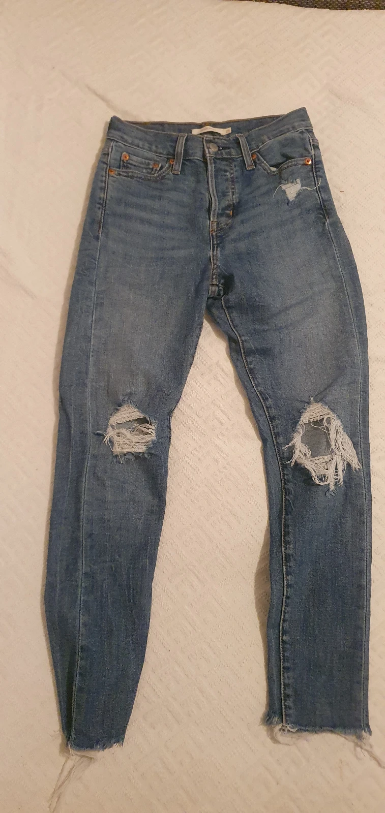 Levis wedgie skinny w25 (br.34/36) sa elastinom