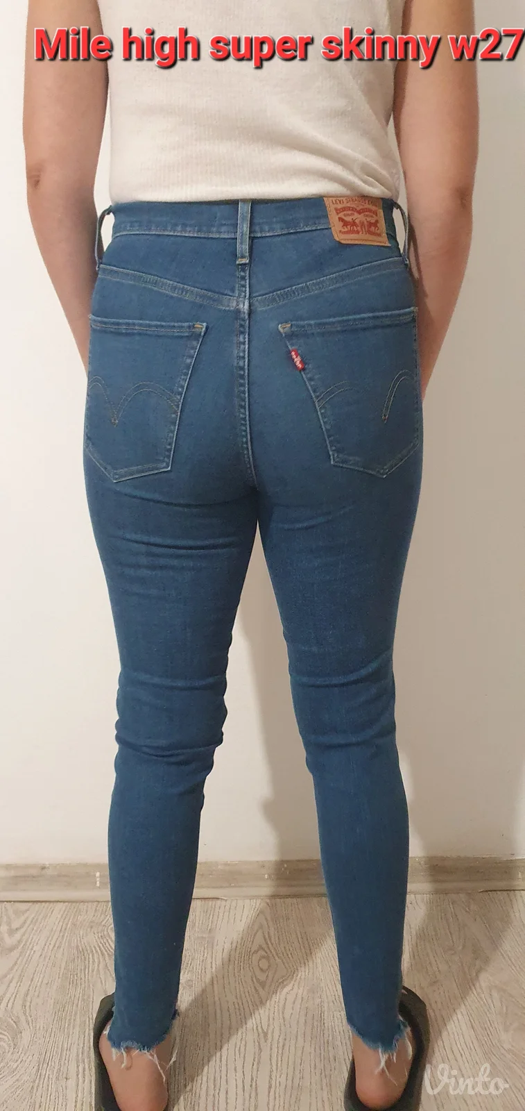 Levis Mile high skinny w27(eu36-38)