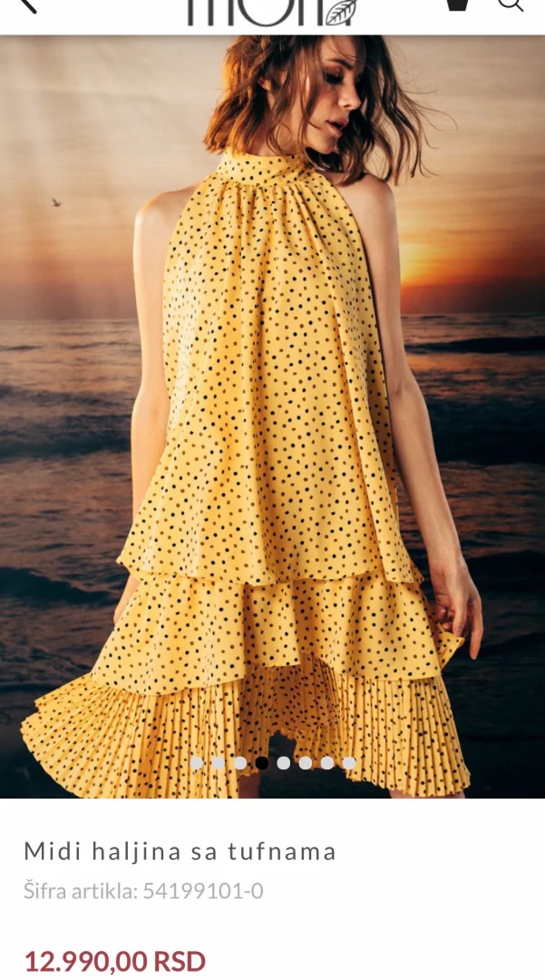 Mona haljina tufne, nova