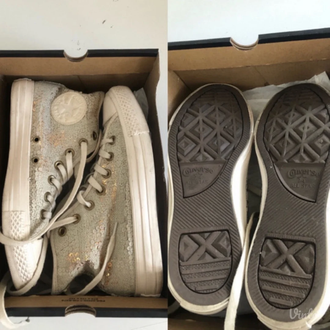 Converse krem svetlucave patike