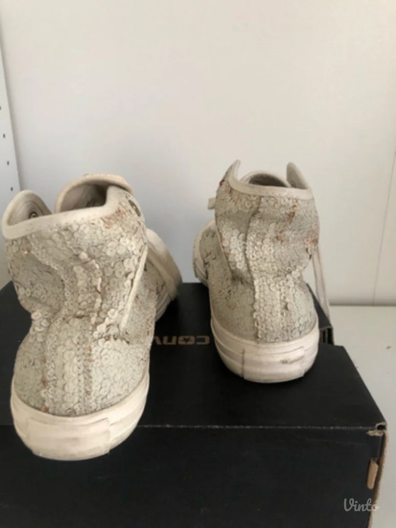 Converse krem svetlucave patike