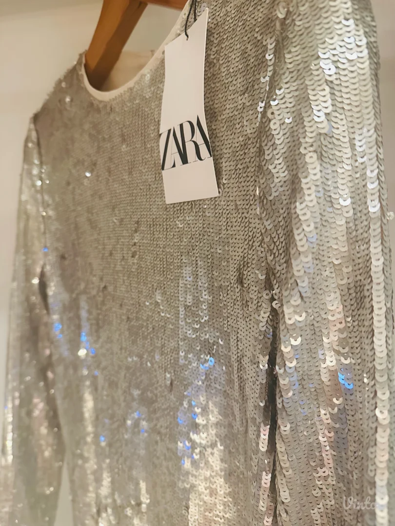 Zara haljina sa sljokicama, nova, etiketa