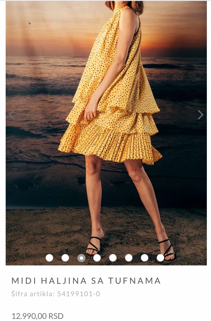 Mona haljina tufne, nova