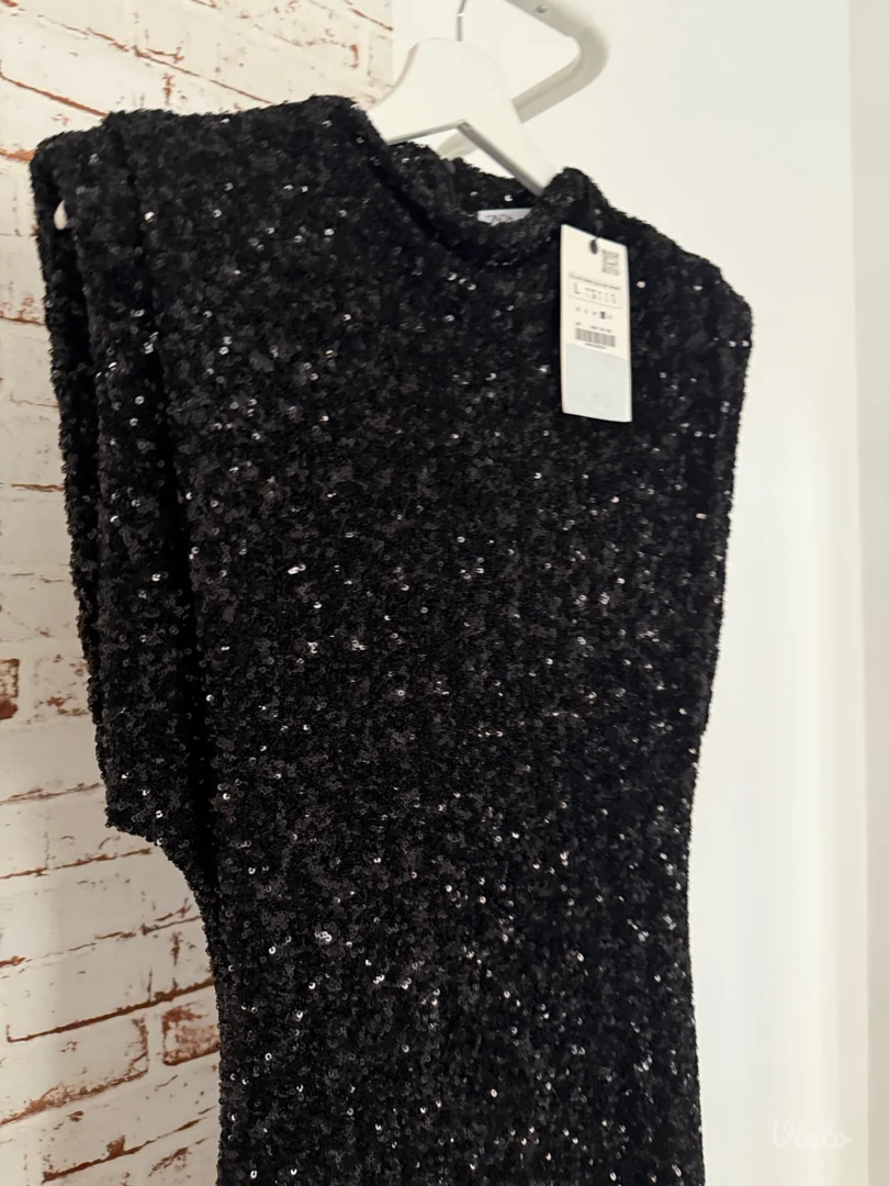 Zara svetlucava haljina, nova, etiketa