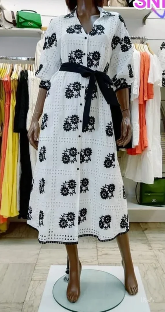 Tiffany midi haljina sa vezom