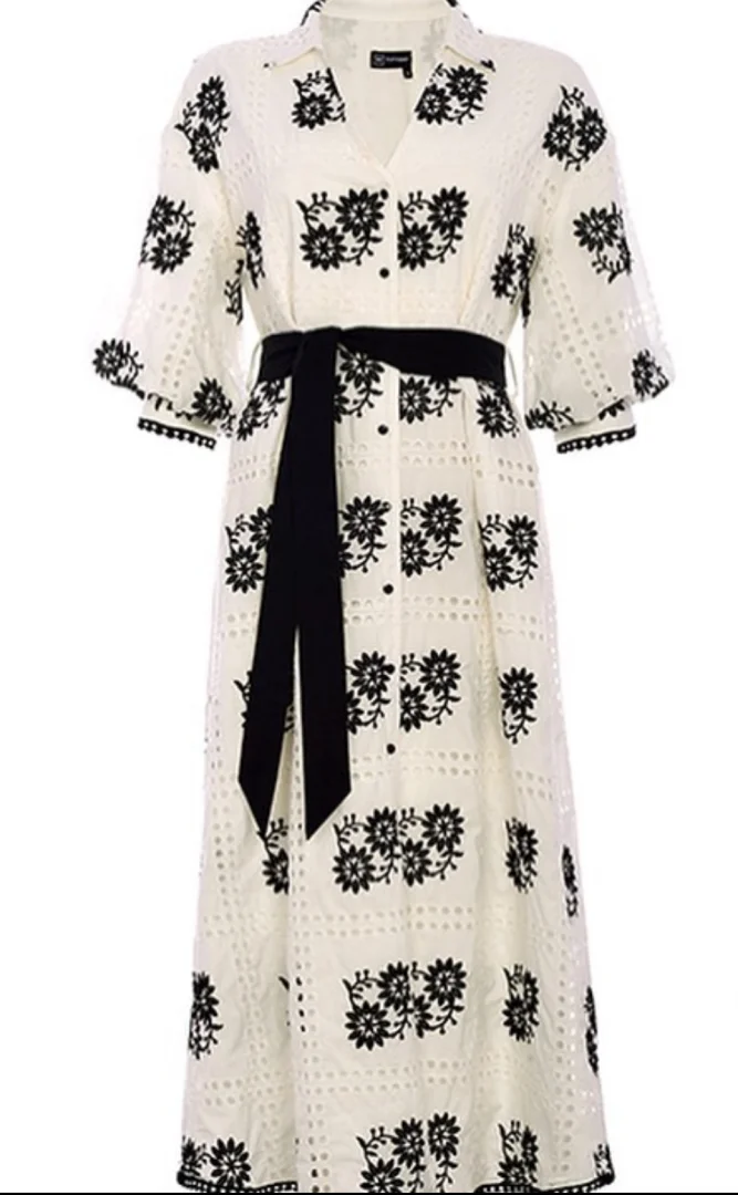 Tiffany midi haljina sa vezom