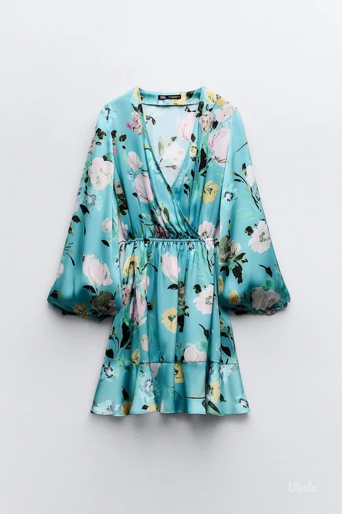 Zara cvetna satenska haljinica