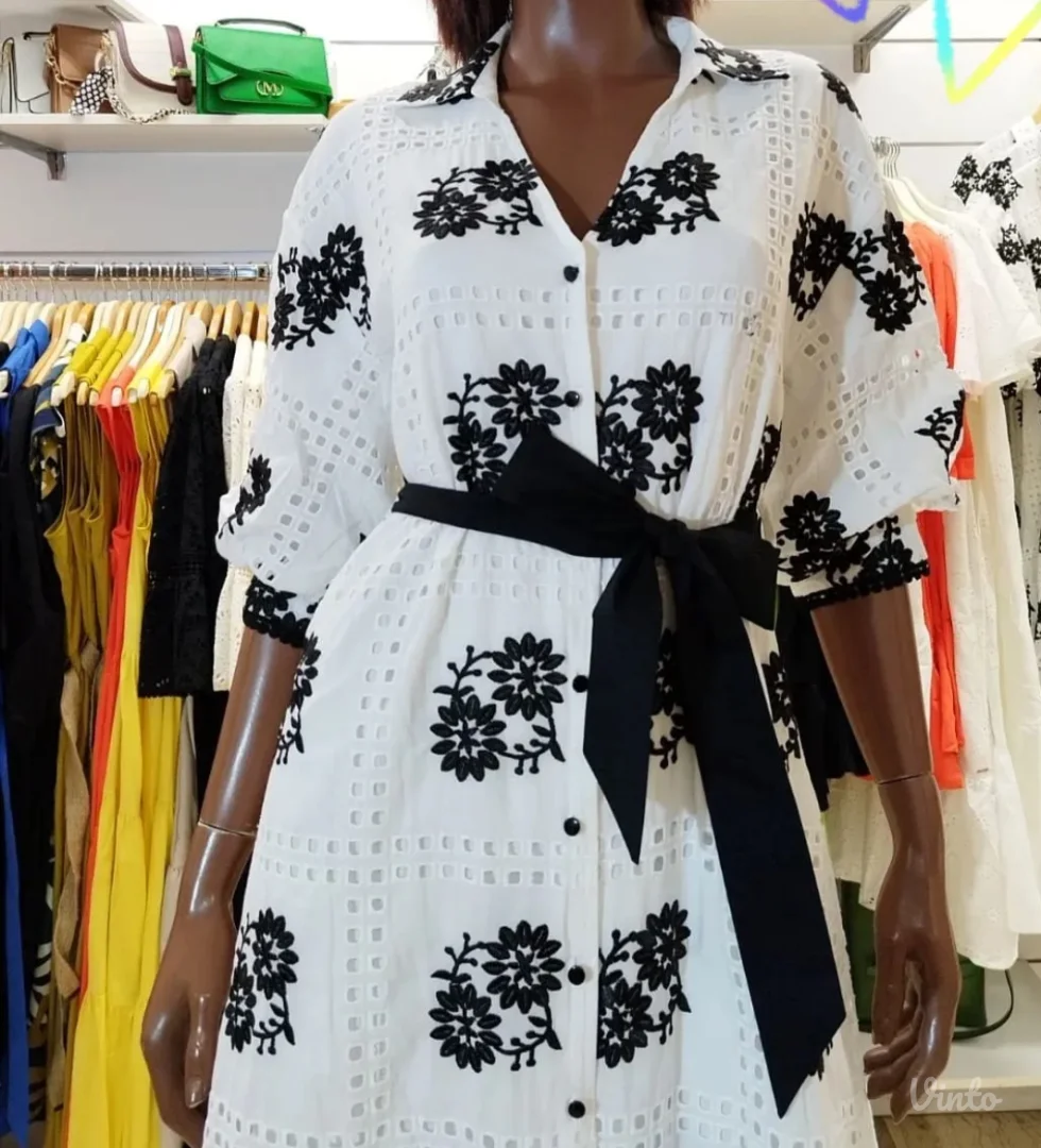 Tiffany midi haljina sa vezom