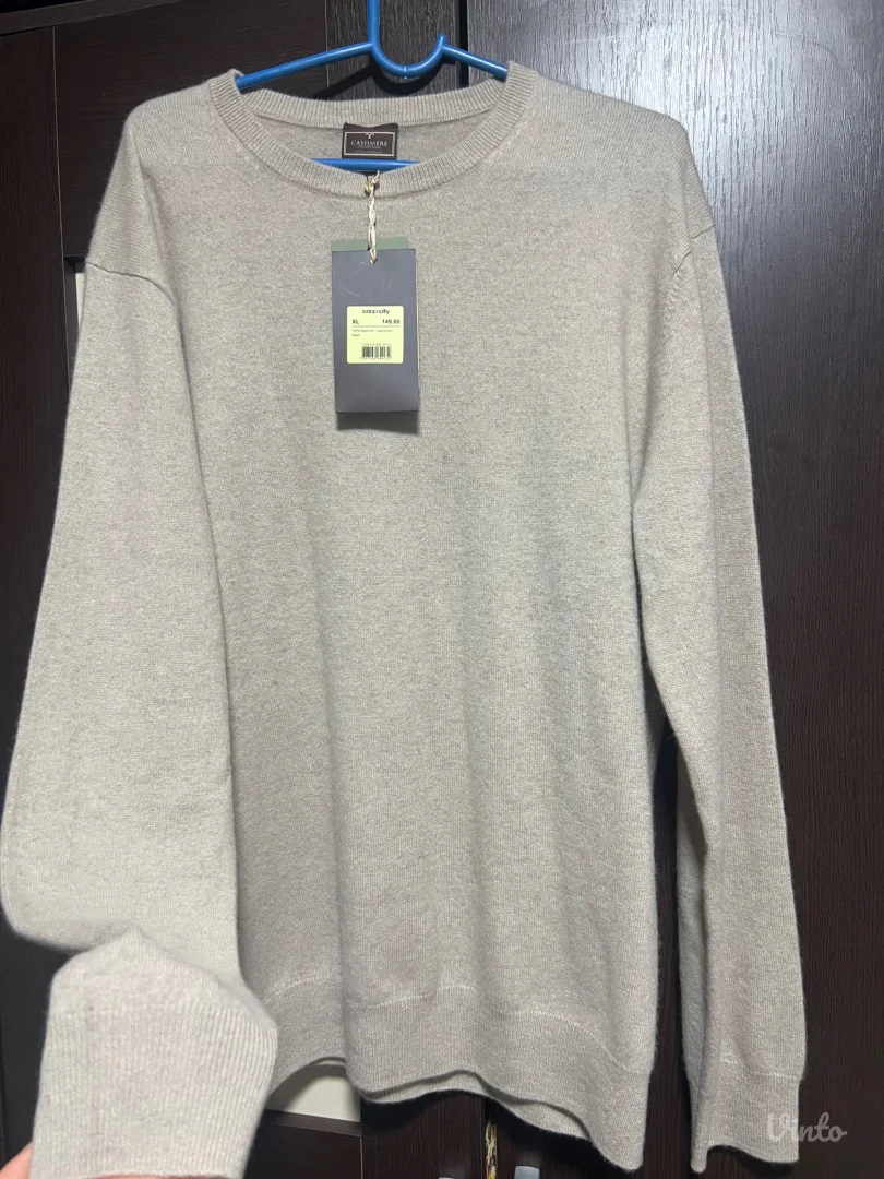 NOV 100% kašmir muški džemper XL sa etiketom