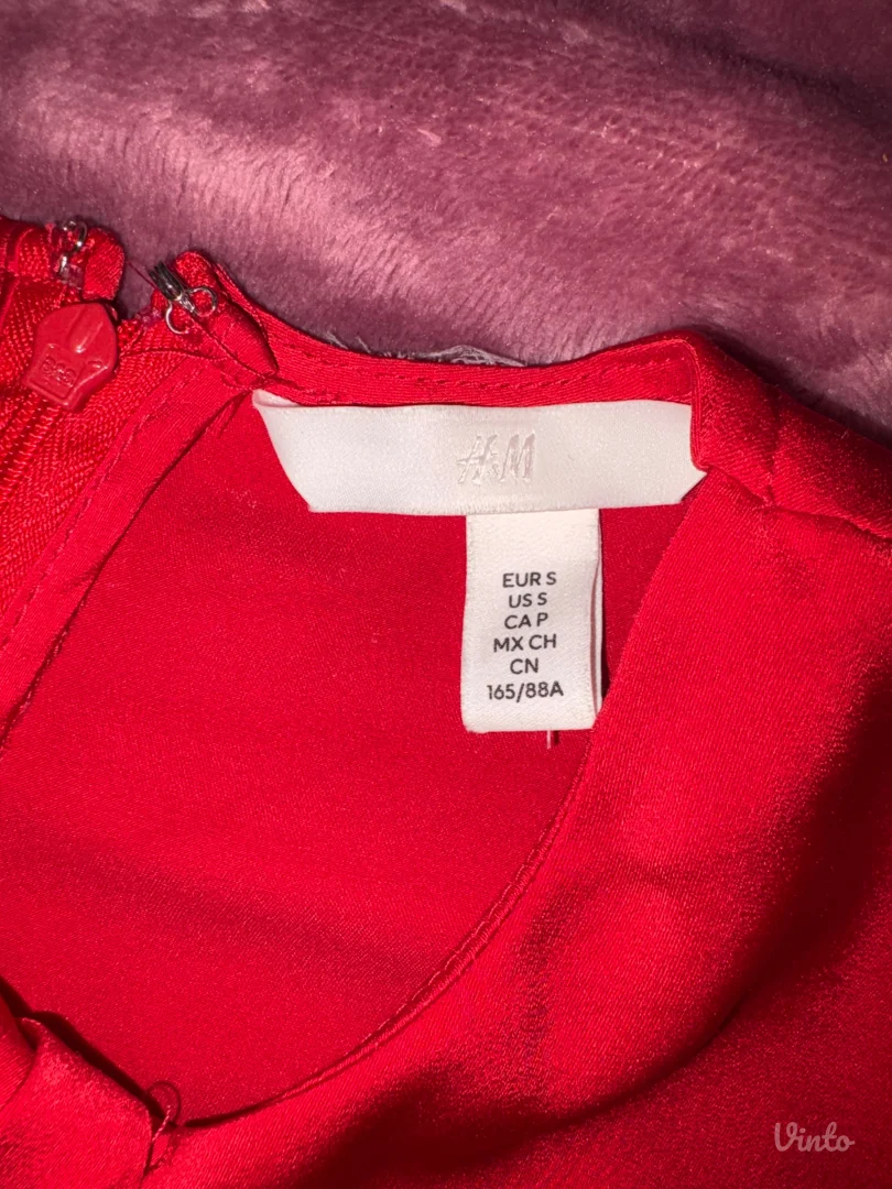 H&M crvena haljina – S veličina, nova