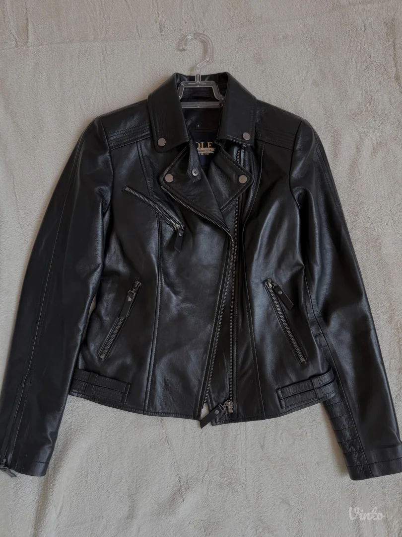 Ženska jakna od prirodne kože