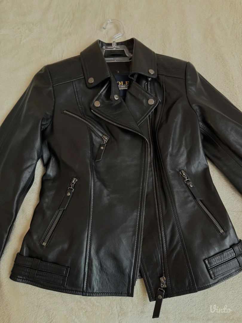 Ženska jakna od prirodne kože