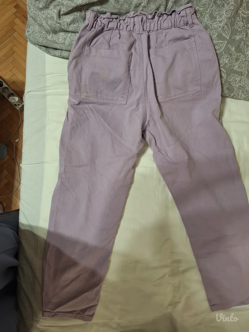 Zara farmerke baggy lila basic