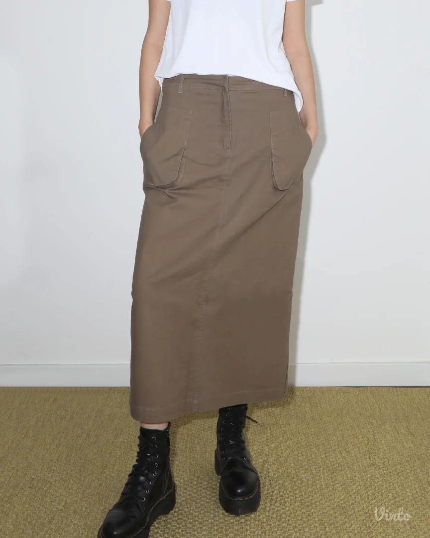 Cargo braon suknja