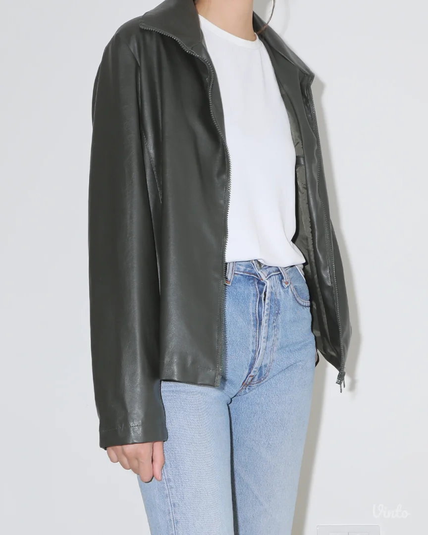 Moto faux leather jakna