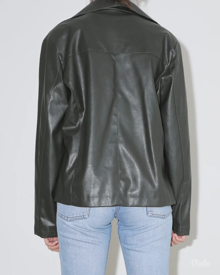 Moto faux leather jakna