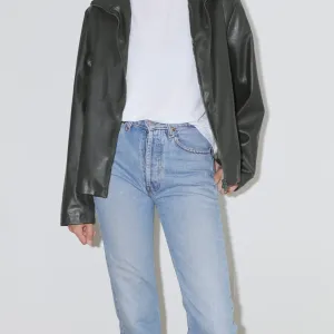 Moto faux leather jakna
