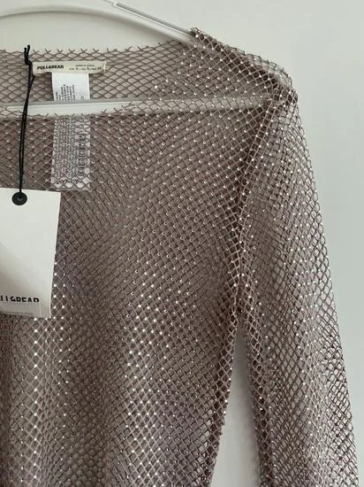 Mrežasti top dugih rukava