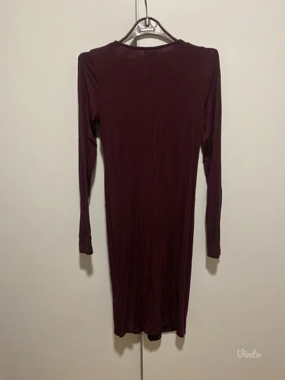 Bordo haljina od viskoze