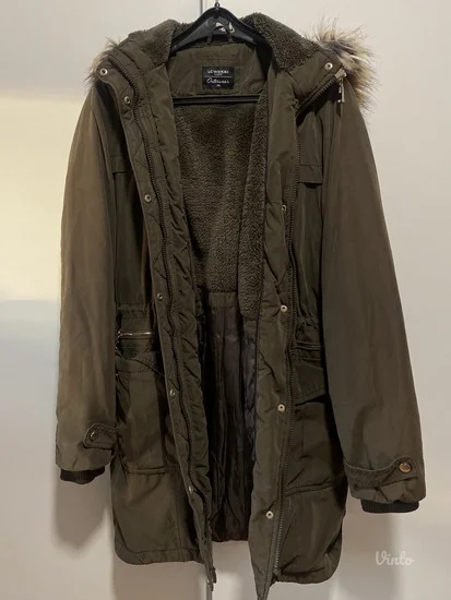 Maslinasta parka jakna