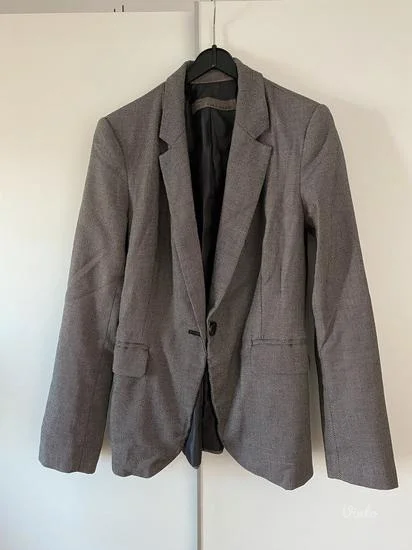 ZARA sako/blejzer u sivoj boji
