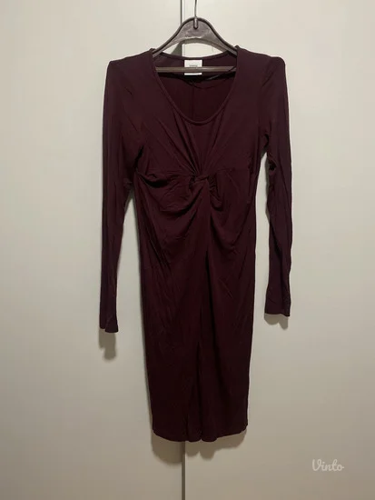 Bordo haljina od viskoze