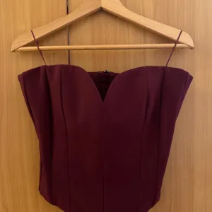Zara bordo korset top S