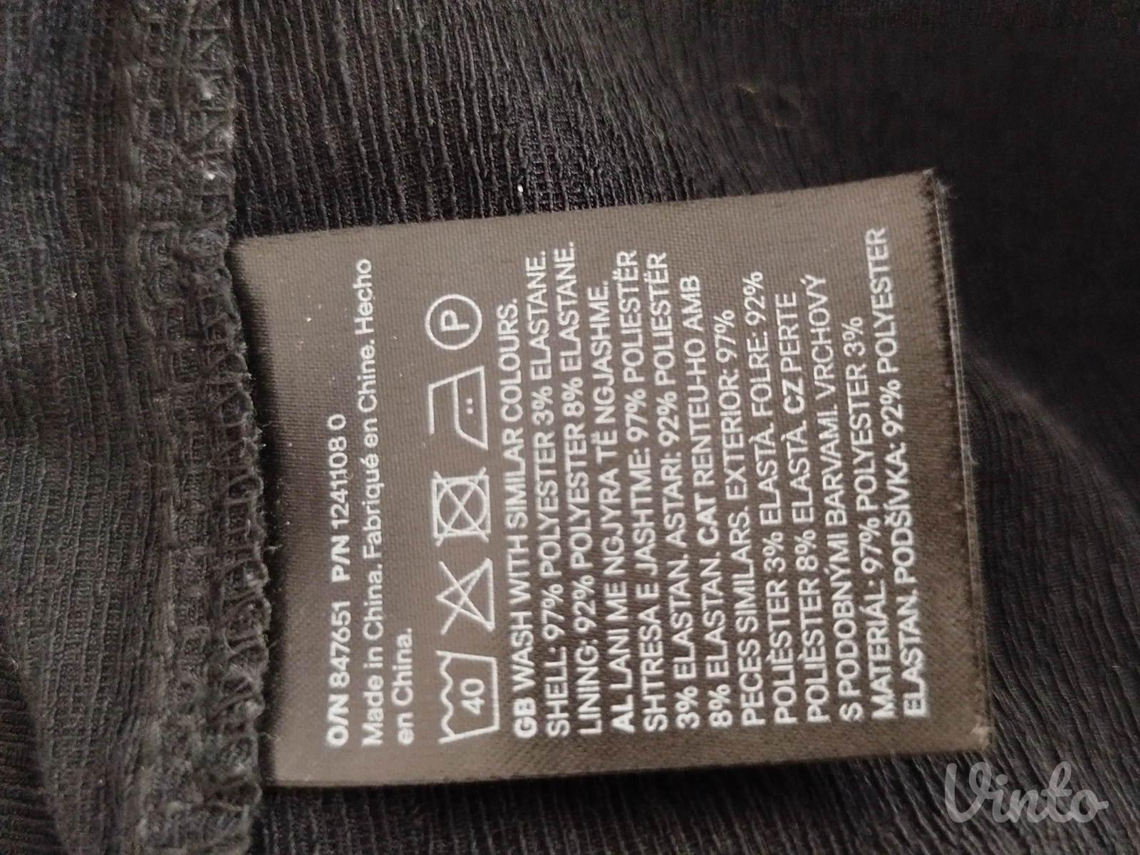 H&M crna midi haljina